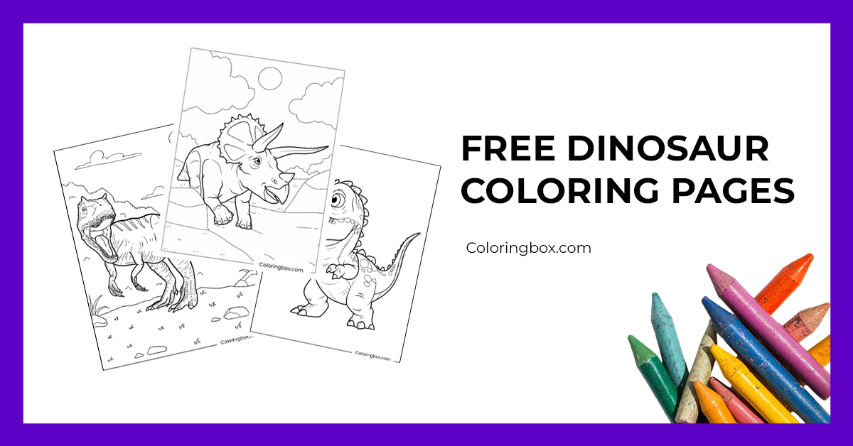 Free Dinosaur Coloring Pages (Printable & Fun for All Ages)