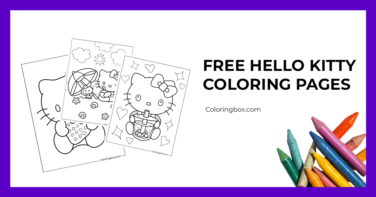 Free Hello Kitty Coloring Pages (Free Printables for All Ages)