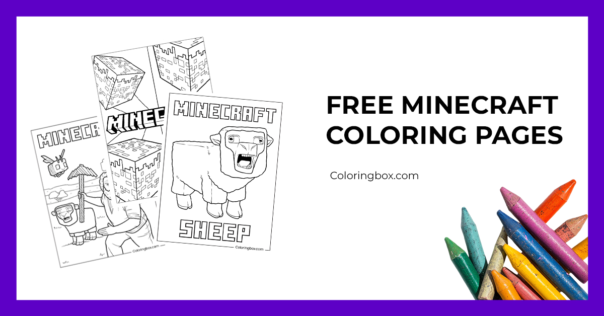Free Minecraft Coloring Pages (Free Printables & Festive For All Ages)