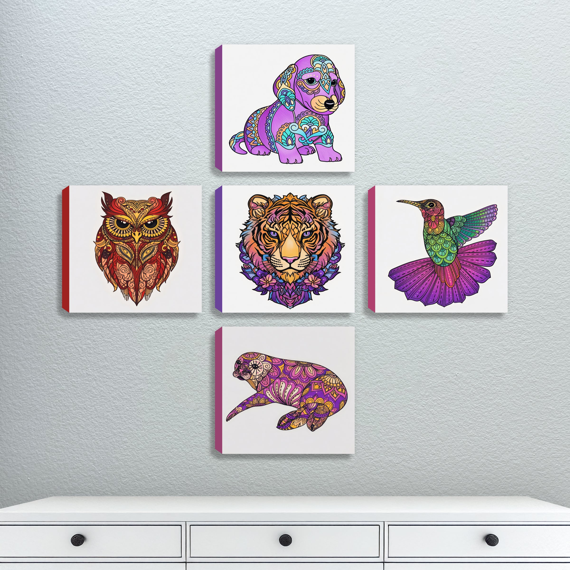 Enchanted Mandalas (5-Pack)