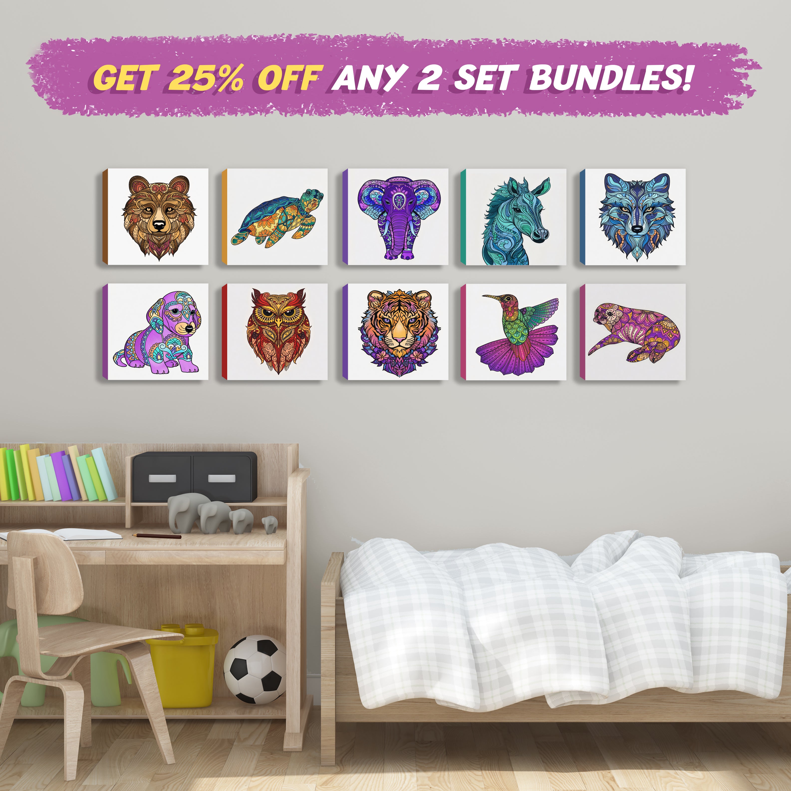 Enchanted Mandalas (5-Pack)